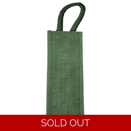 Jute Bottle Bag - Green